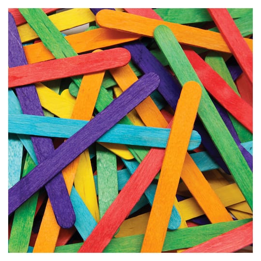 10 Packs: 1,000 ct. (10,000 total) Creativity Street® Bright Hues Wood Crafts Sticks